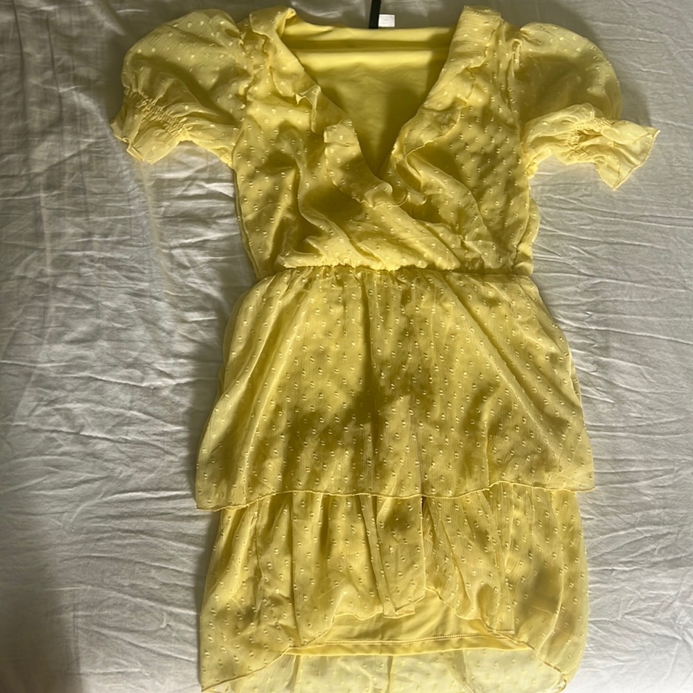 H&M Preppy Fringy Yellow Sundress